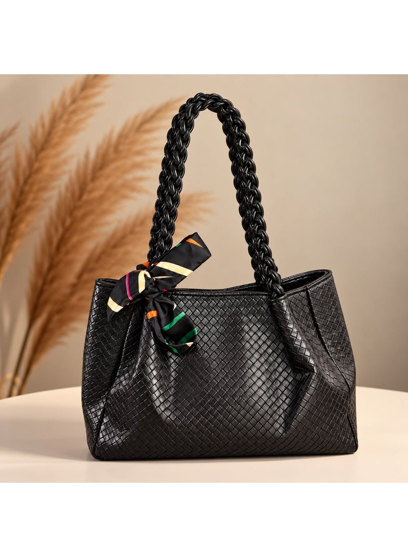 Vbranda Women's Stylish Handbag BA-78- Black - Image 1