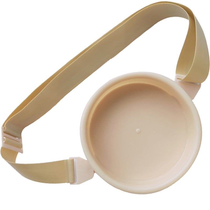 Stoma bath cover waterproof cover shower cover stoma chassis waterproof artifact belt-type pocket bath cover(ostomy shower cover/skin color/inner diameter 12cm neutral English packing) - Image 5