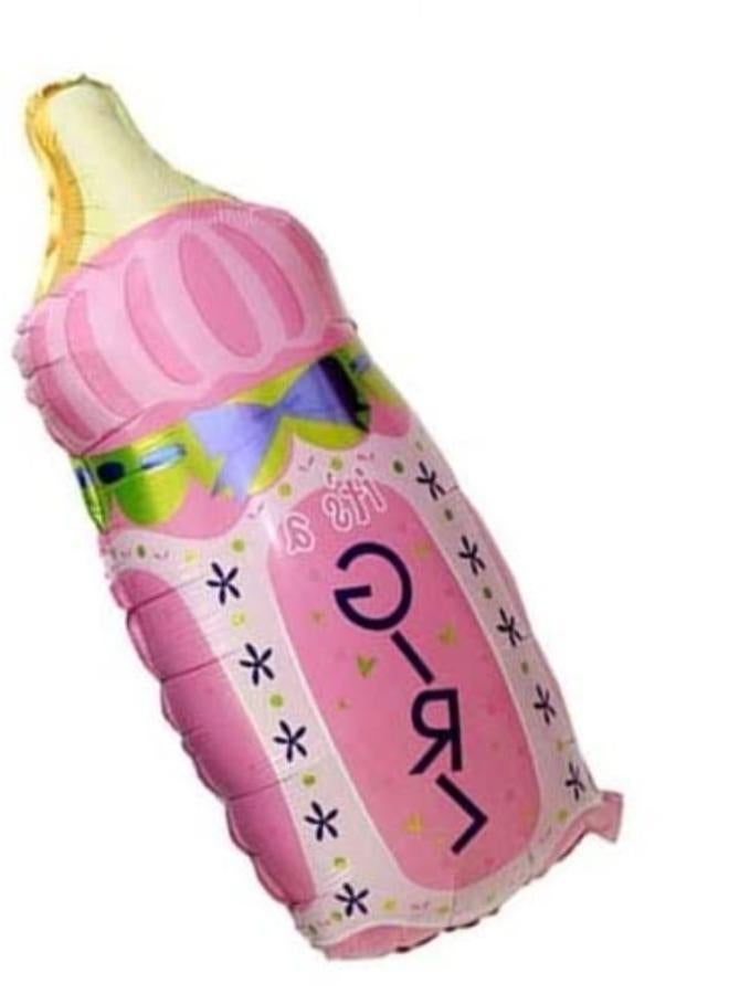 Anagram It's A Girl Bottle Foil Helium Balloon - Image 1