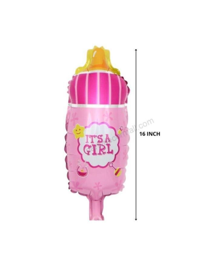Anagram It's A Girl Bottle Foil Helium Balloon - Image 2