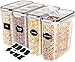 Utopia Kitchen Cereal Containers Storage - 4 Pack Airtight Food Storage Containers & Cereal Dispenser For Pantry - Image 2