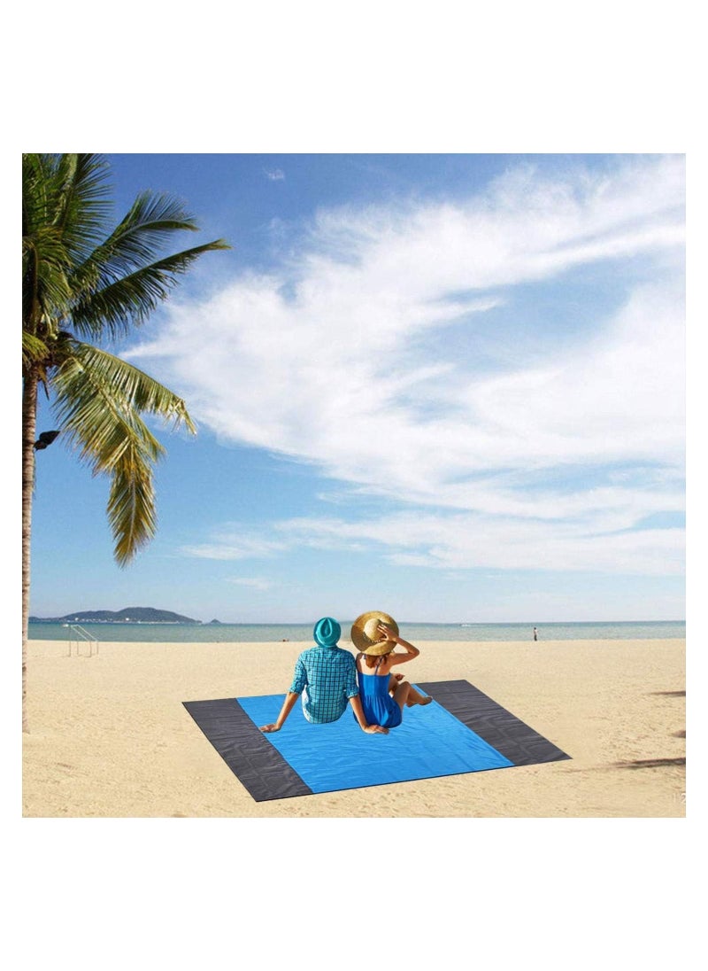 Vitacelli Nylon Waterproof Quick Drying Ripstop Sand Free Compact Outdoor Beach Mat for Travel, Camping, Hiking and Music Festivals (210x200cm)  - Image 4