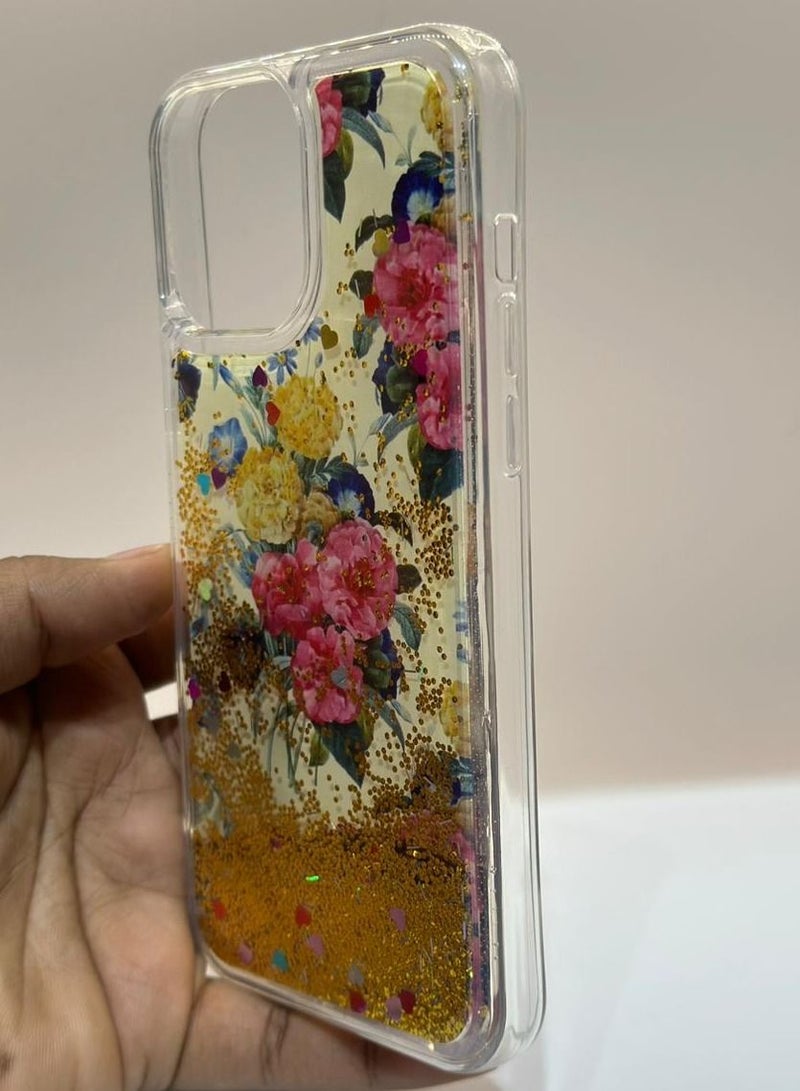 ipefet iphone 13 pro max back cover for girls and women gold colour - Image 2