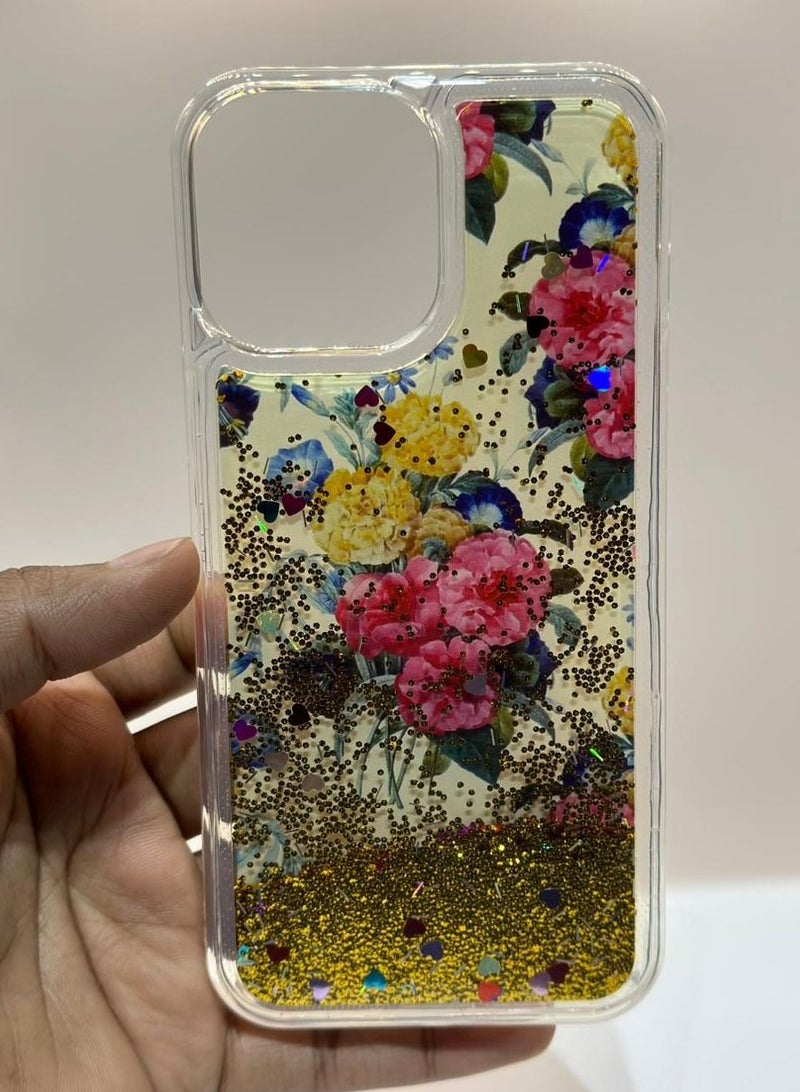 ipefet iphone 13 pro max back cover for girls and women gold colour - Image 3