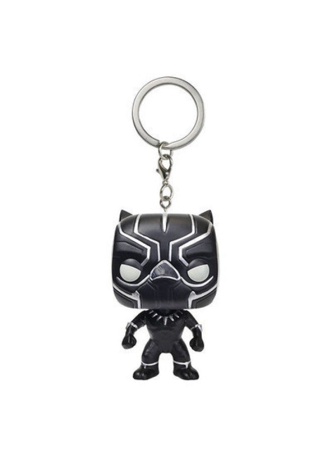 Cartoon Animation Key Chain Pendant Gift Shop Key Chain Large Complete Works-Color:Black Panther Keychain  - Image 1