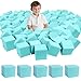 WINTECY 48PCS Foam Cubes 5x5x5 Foam Pit Blocks Set Soft Stacking Blocks for Indoor GamesTrampolines Gymnastics Parkour Action Sport Light Blue - Image 2