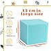 WINTECY 48PCS Foam Cubes 5x5x5 Foam Pit Blocks Set Soft Stacking Blocks for Indoor GamesTrampolines Gymnastics Parkour Action Sport Light Blue - Image 4