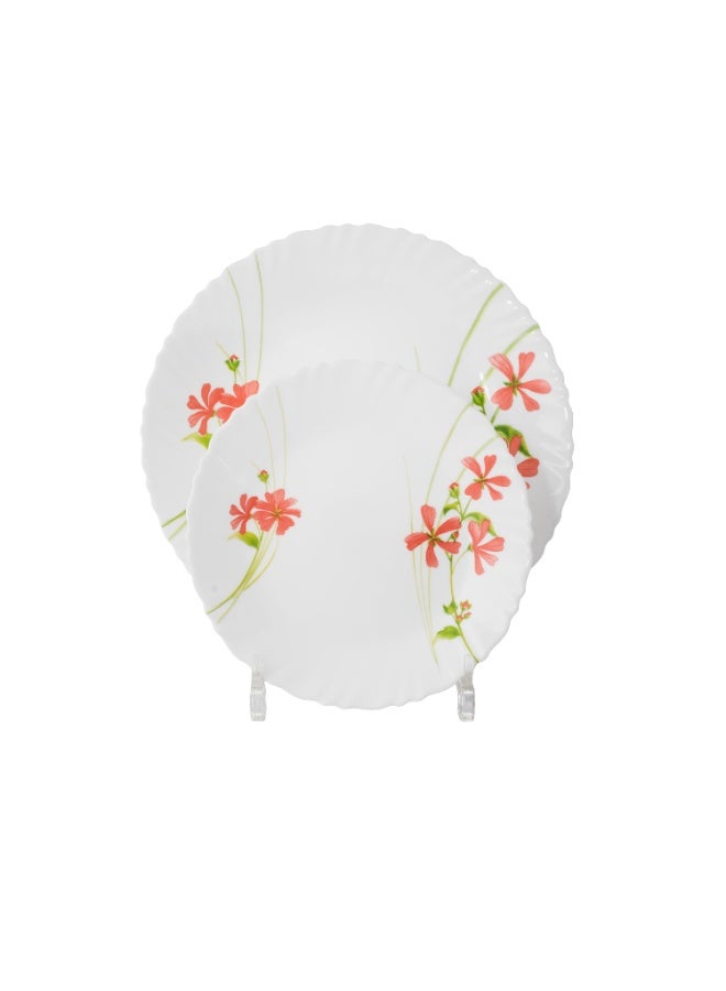 السيف  طقم سفرة من الأر كوبال مكون من 76 قطعة يستخدم لعدد 12 شخص مع نقشات زهور جميلة و زاهية - Image 3