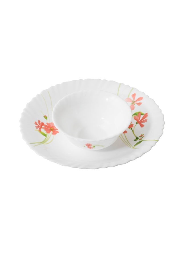 السيف  طقم سفرة من الأر كوبال مكون من 76 قطعة يستخدم لعدد 12 شخص مع نقشات زهور جميلة و زاهية - Image 5