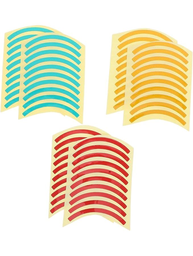 60 Pcs High Visibility UV Protected Pressure Gauge Marking Stickers Labels for Calibration Safety 3.50X0.20X0.10CM - Image 1