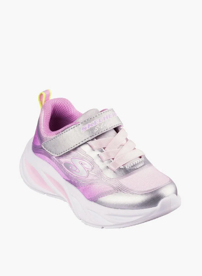 سكيتشرز Sports Shoes With Hook & Loop Closure, Light-Up Design