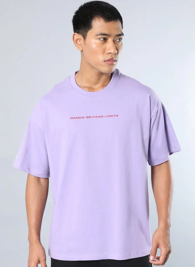 Cult Men Oversized Dance Back Print T-Shirt