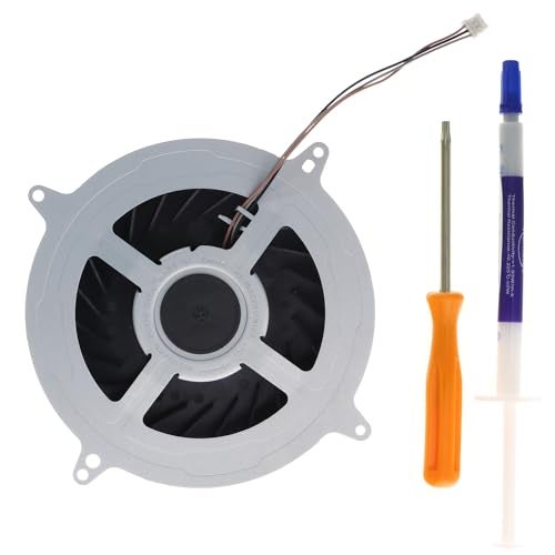 TRADOCK Internal CPU Cooling Fan Replacement for Sony PlayStation 5 PS5 23 Blades Fan 17 Blades Fan Cooler PS5 CPU Cooling Fan CFI-1215A CFI-1215B CFI-1202A CFI-1202B CFI-1216A CFI-1216B CFI-1218A CFI-1218B - Image 1