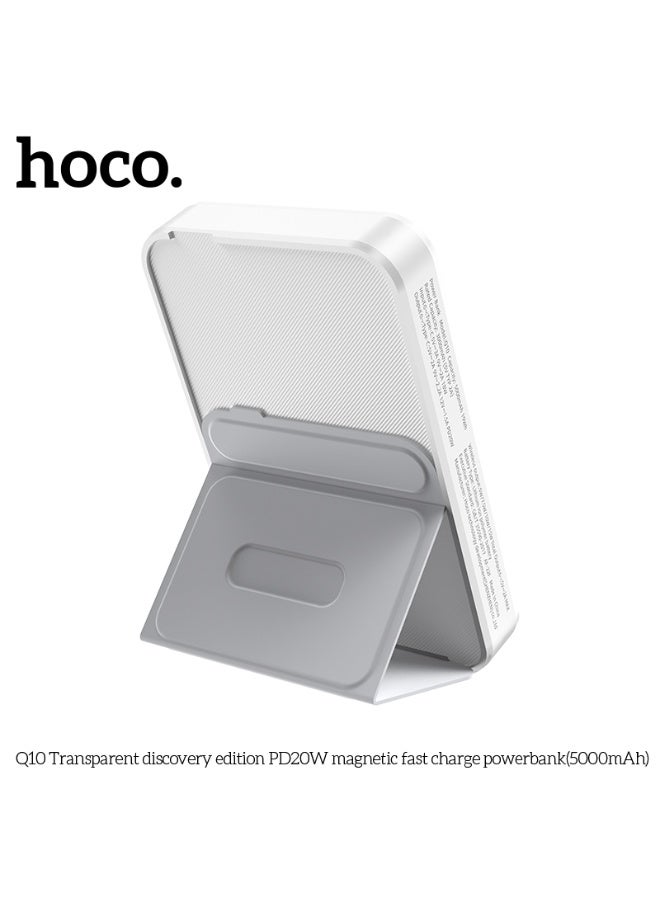 hoco. Q10 Transparent Explorer PD20W Magnetic Fast Charge Power Bank (5000mAh) - Image 5