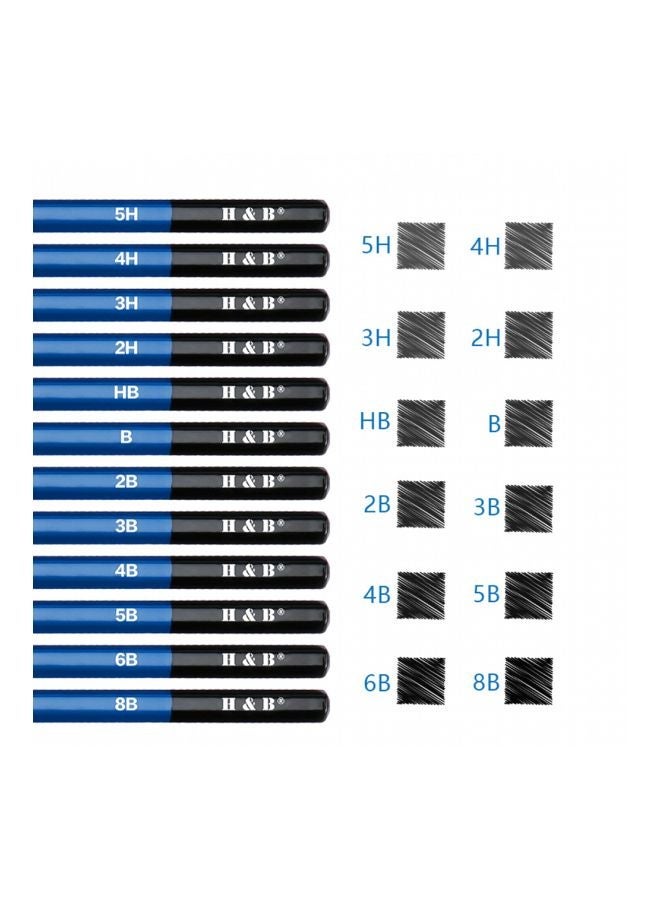 Arabest 35-Piece Professional Drawing Kit With Carrying Bag Multicolour  - Image 5