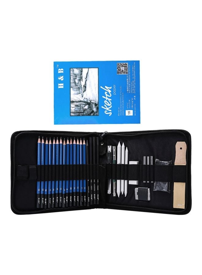 Arabest 35-Piece Professional Drawing Kit With Carrying Bag Multicolour  - Image 2