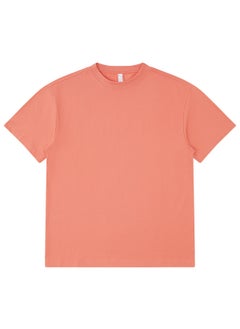275g Heavyweight FOG Earth Tone Oversized Drop Shoulder Tee coral red