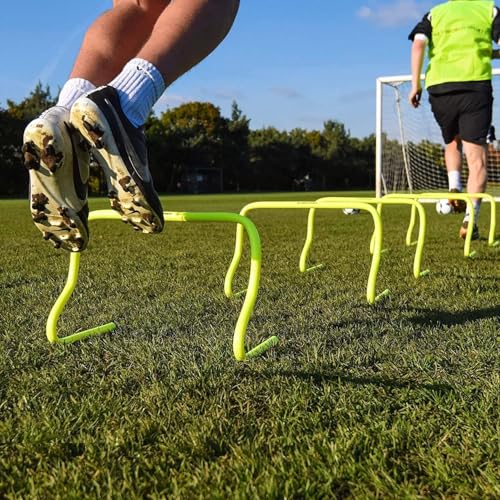 Protoner Speed Training Hurdles, 6-18 Inch Height Options, Pack of 4, Neon Yellow (6 inch) - Image 3
