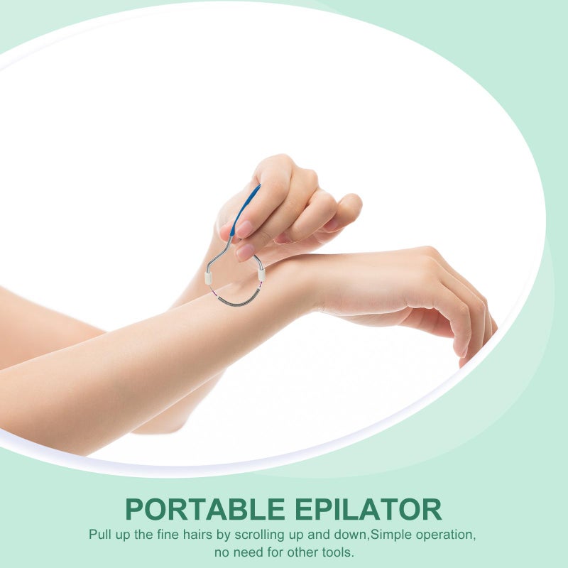 Portable Facial Hair Remover Tool For Women Manual Spring Epilator 2 Pack - Image 5