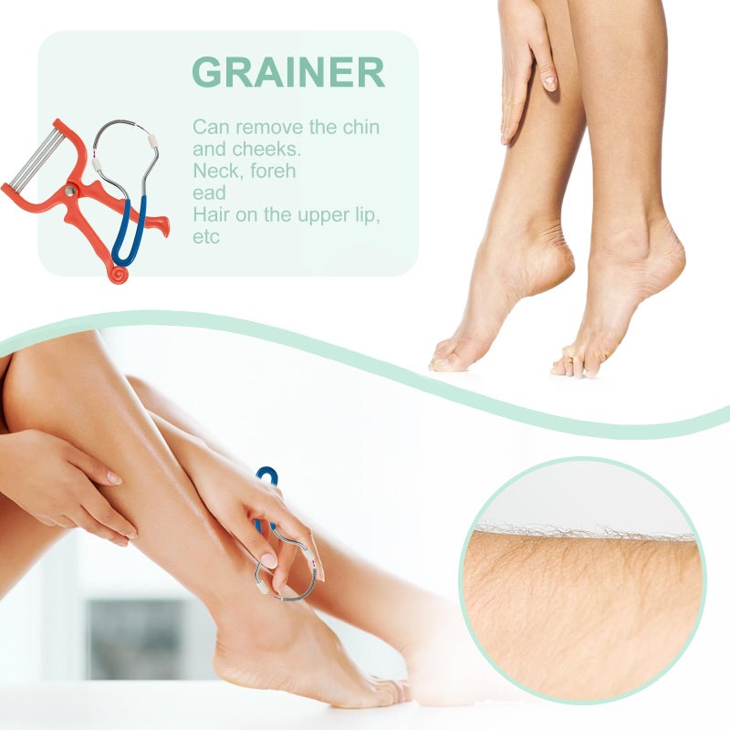 Portable Facial Hair Remover Tool For Women Manual Spring Epilator 2 Pack - Image 4