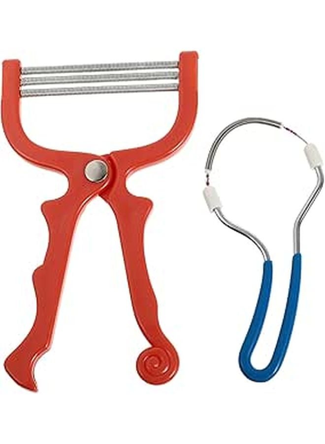 Portable Facial Hair Remover Tool For Women Manual Spring Epilator 2 Pack - Image 1
