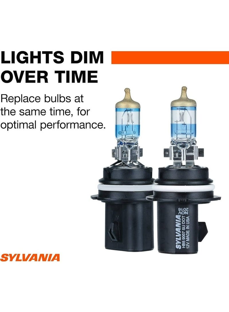 Sylvania 9007 Silverstar Ultra High-Performance Halogen Bulb, High Beam, Low Beam and Fog Light Replacement, Brightest with Whiter Light, Tri-Band Technology (Contains 2 Bulbs) - Image 2