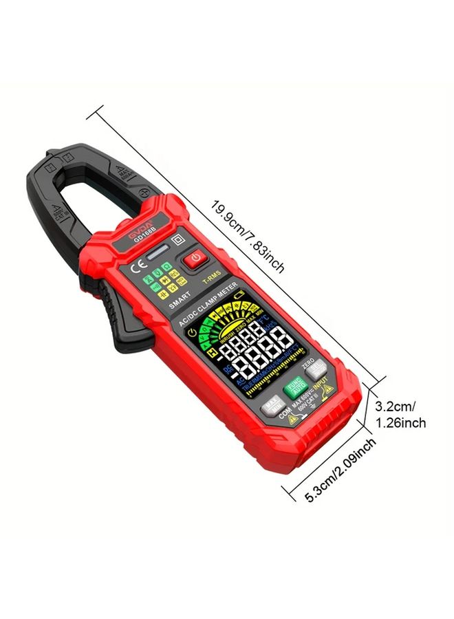 GVDA GD168B Digital Clamp Multimeter 6000 Counts True RMS AC DC Voltage Current Tester - Image 3