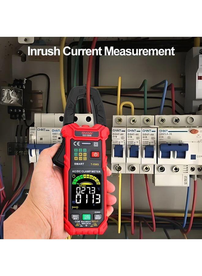 GVDA GD168B Digital Clamp Multimeter 6000 Counts True RMS AC DC Voltage Current Tester - Image 1