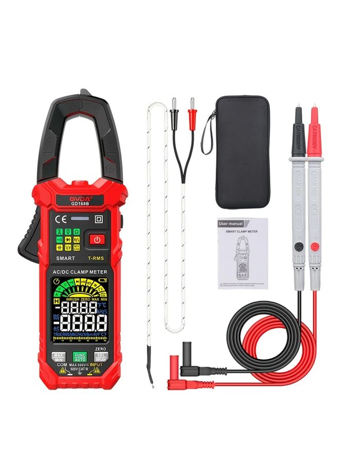 GVDA GD168B Digital Clamp Multimeter 6000 Counts True RMS AC DC Voltage Current Tester - Image 5