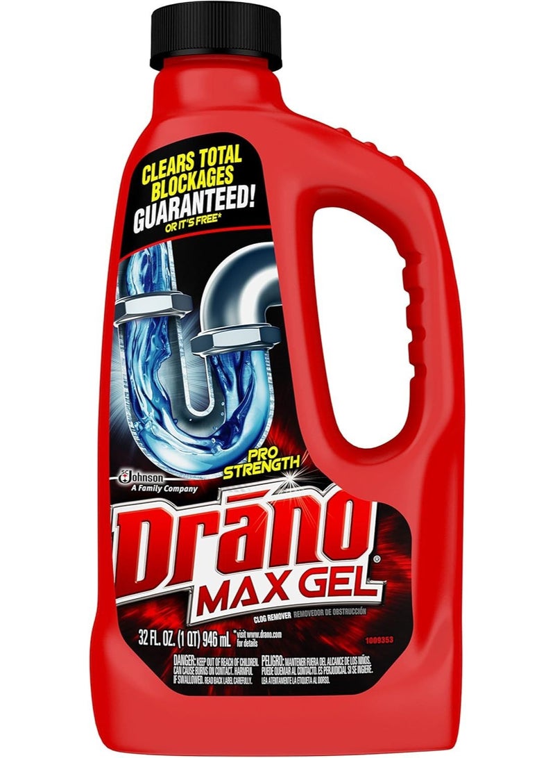 Drano Max Gel Dain Clog Remover 946 ML - Image 1