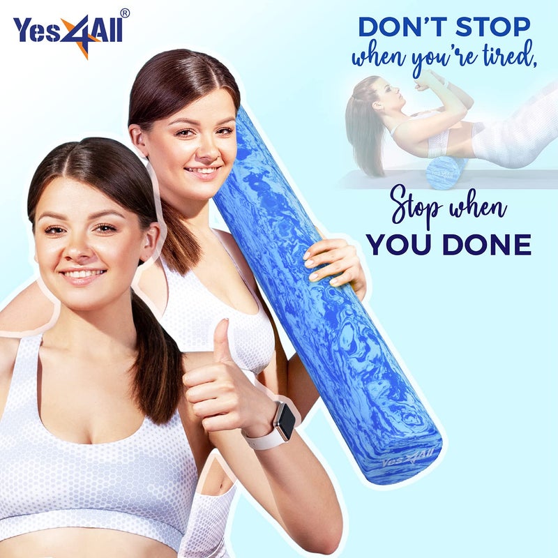Yes4All EVA Firm Foam Roller for Back - Round Roller for Exercise, Yoga & Pilates 12/18/24/36 inch - Image 5