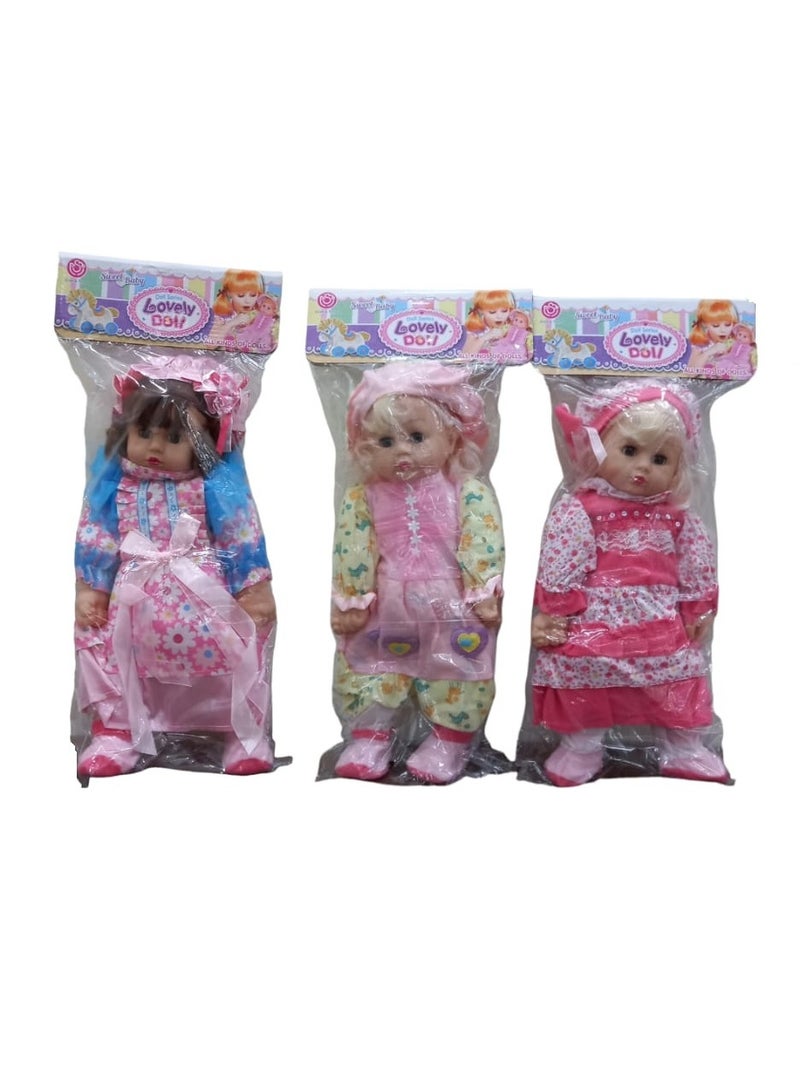 Lovely Baby Doll With Dress 3pcs