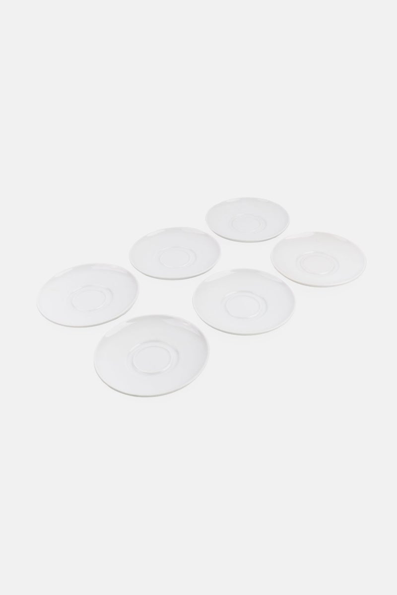 Ritzenhoff & Breker 6 Pieces Ceramic Saucer Set, White - Image 2