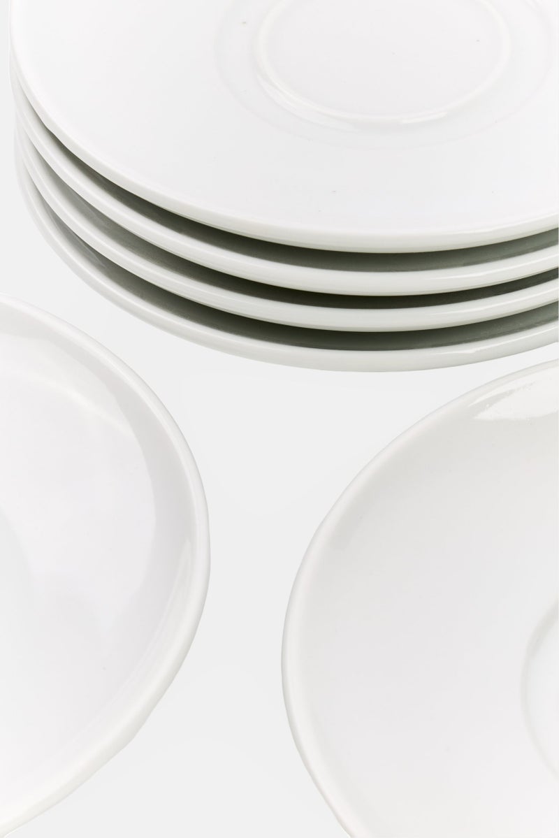 Ritzenhoff & Breker 6 Pieces Ceramic Saucer Set, White - Image 3