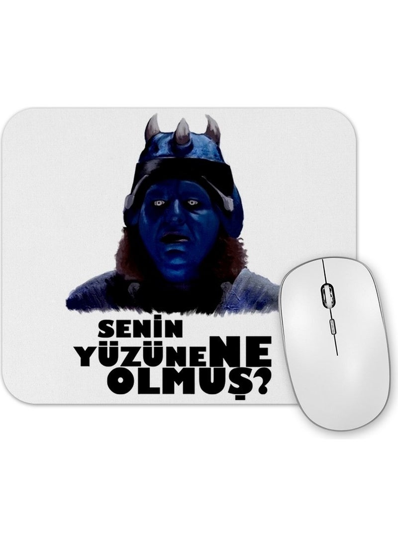 Baskı Dükkanı Print Shop Gora What Happened to Your Face Mouse Pad 