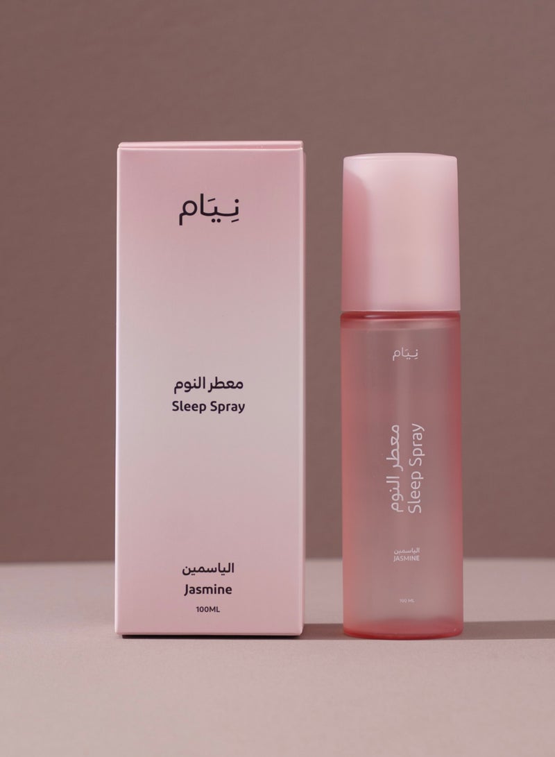 نيام معطر النوم من نيام بروائح طبيعية ومهدئة (الياسمين) 100 مل للدخول في حالة الاسترخاء وتحسين جودة النوم، بخاخ مثالي للاستخدام اليومي على المخدة أو في غرفة النوم. - Image 1