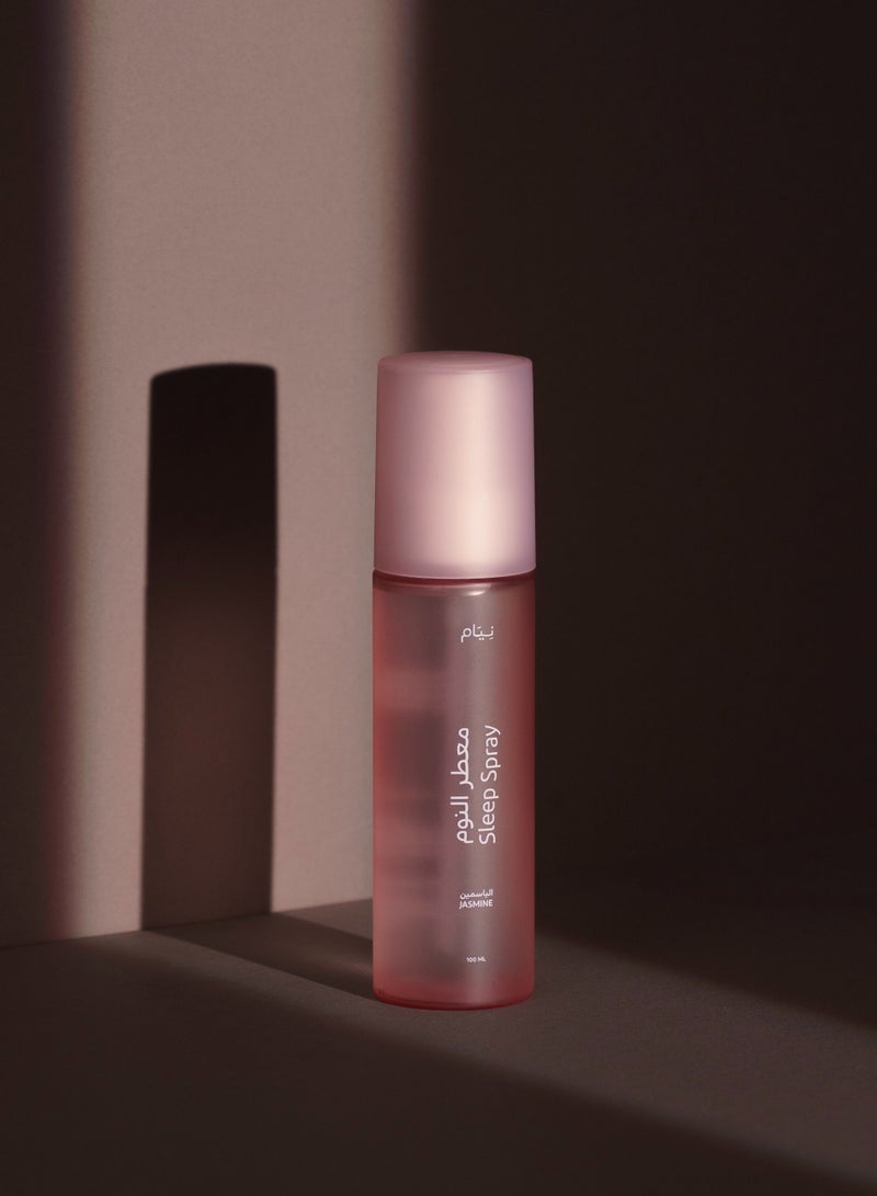 نيام معطر النوم من نيام بروائح طبيعية ومهدئة (الياسمين) 100 مل للدخول في حالة الاسترخاء وتحسين جودة النوم، بخاخ مثالي للاستخدام اليومي على المخدة أو في غرفة النوم. - Image 2