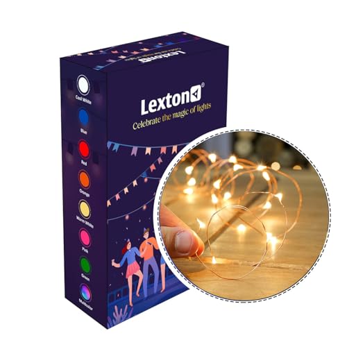 Lexton Decorative USB Copper String Fairy Light | 5 Meter, 50 LED, USB Plug-in | Best for Decoration, Christmas, Diwali (Pack of 1, Warm White) - Image 2