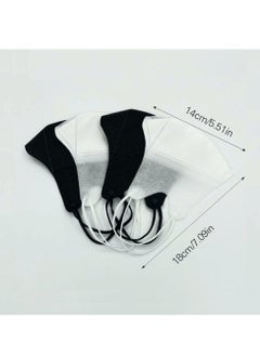 HEXAR 20Pcs Disposable 3-Ply Face Mask 3D Unisex Melt Blown Filter Adult's Face Mask with Elastic Ear Loop White  - Image 4