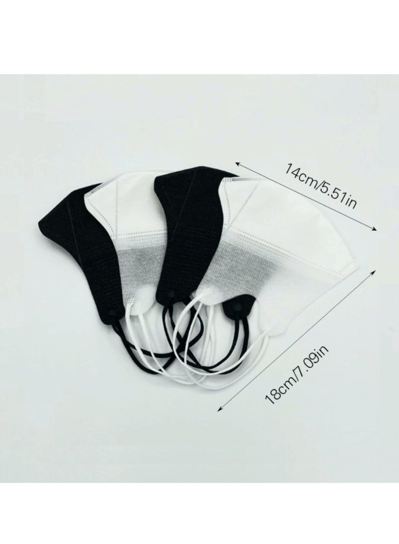 HEXAR 20Pcs Disposable 3-Ply Face Mask 3D Unisex Melt Blown Filter Adult's Face Mask with Elastic Ear Loop White - Image 4