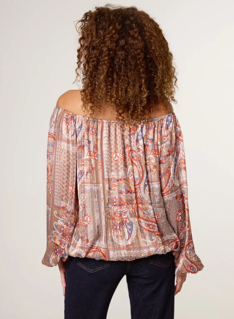 بلو فانيلا بلوزة باردو بكرة منفوشة