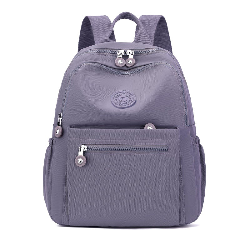Tanweibago Mini Nylon Women Backpacks,11L Small Ladies backpacks Casual Lightweight Women Shopping Travel Daypack (Grey) - Image 1