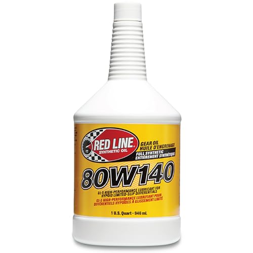 Red Line 58104 80W140 GL-5 Synthetic Gear Oil for Hypoid Limited Slip Differentials - 1 Quart - Image 1
