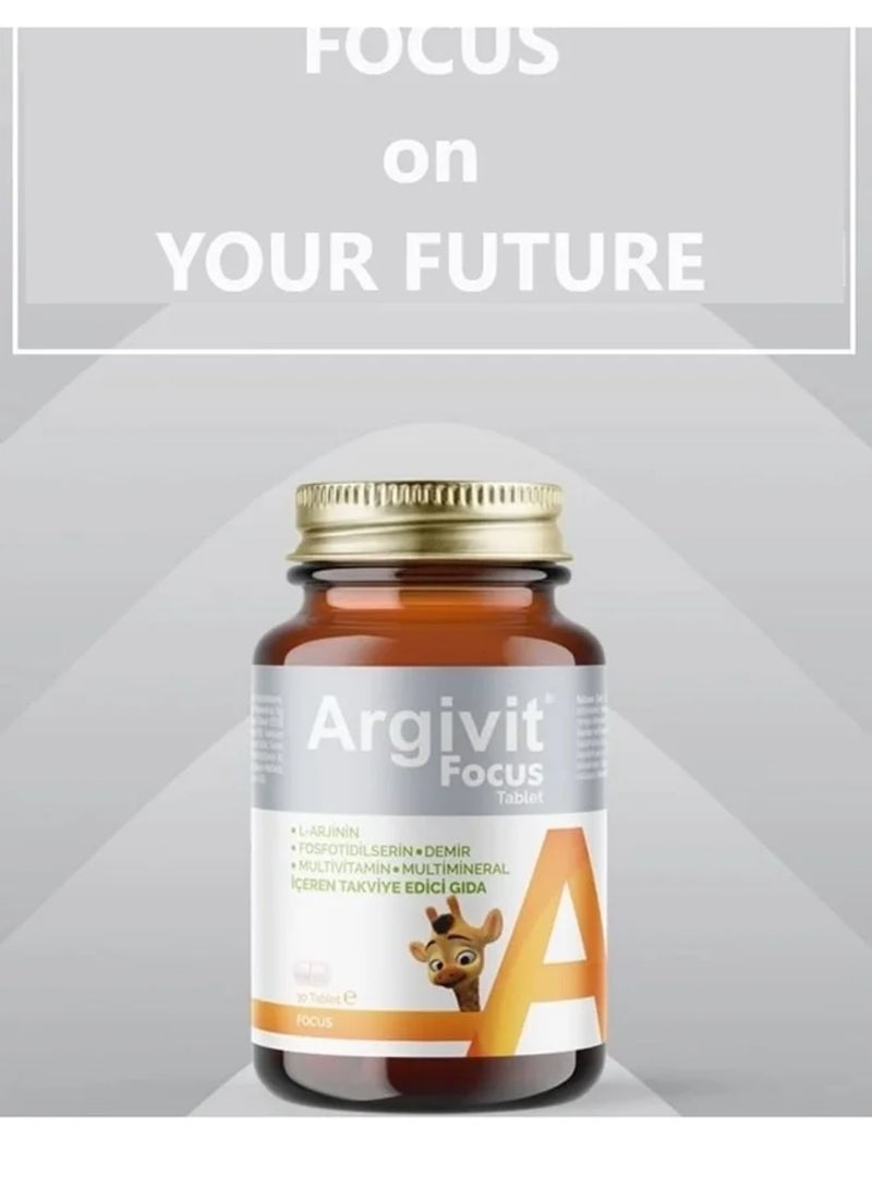 ارجيفيت أقراص أرجيفيت فوكس, مكمل شامل متعدد الفيتامينات والمعادن لزيادة الطول, التركيز والطاقة, 30 قرص 2قطع - Image 3
