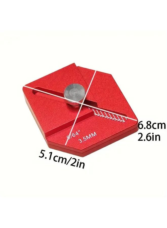 Red Heavy Duty Aluminum Woodworking Marking Gauge High Precision Adjustable Distance - Image 5