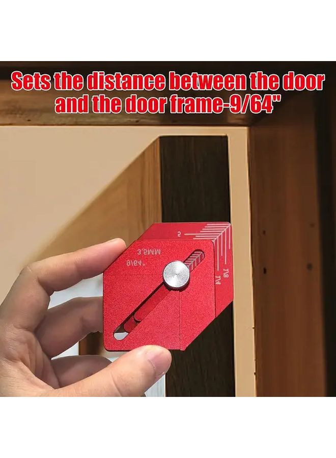 Red Heavy Duty Aluminum Woodworking Marking Gauge High Precision Adjustable Distance - Image 4