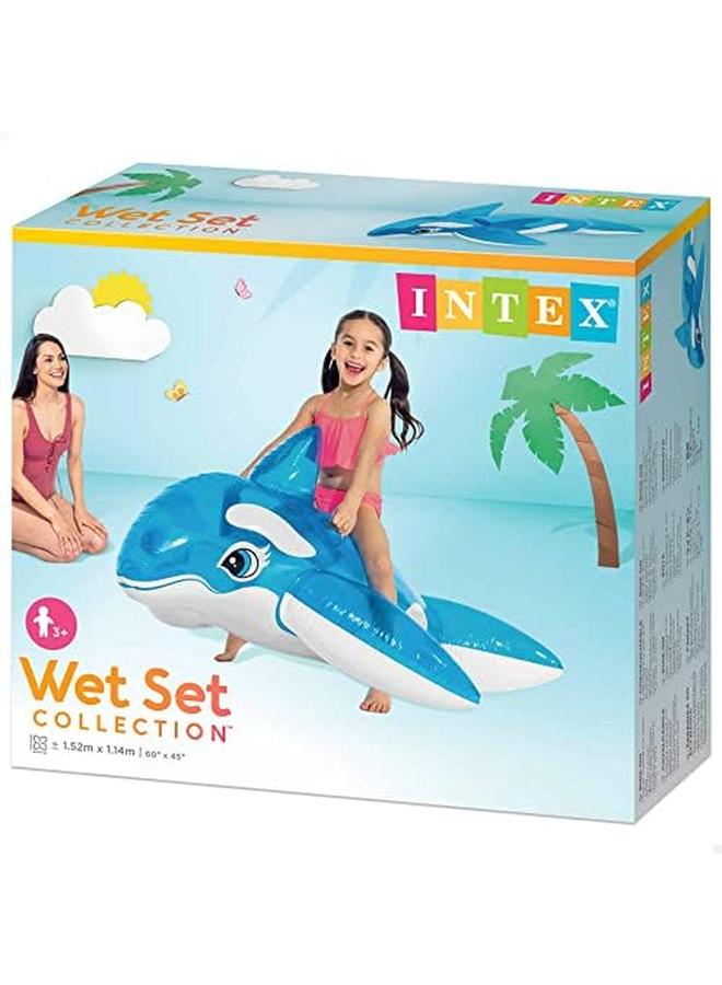 INTEX Inflatable Ride On Whale For Kids Multi Color - Image 3