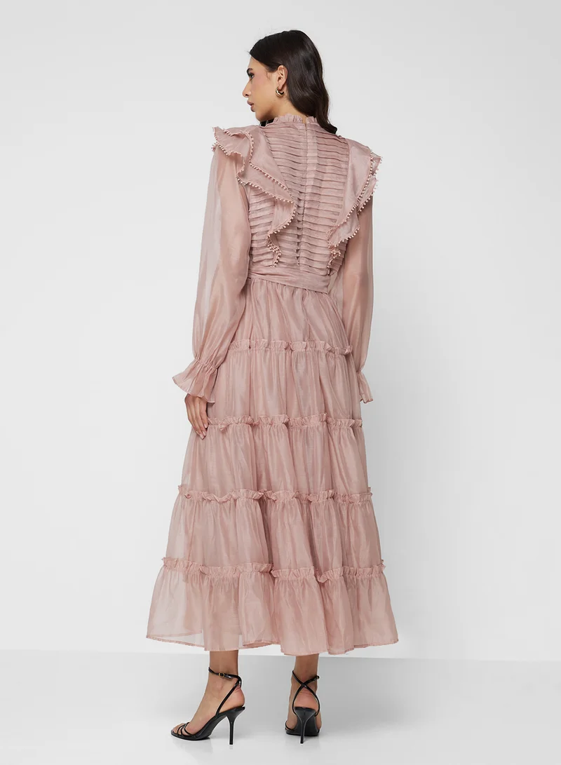 خزانة Tiered Dress With Baby Ruffles