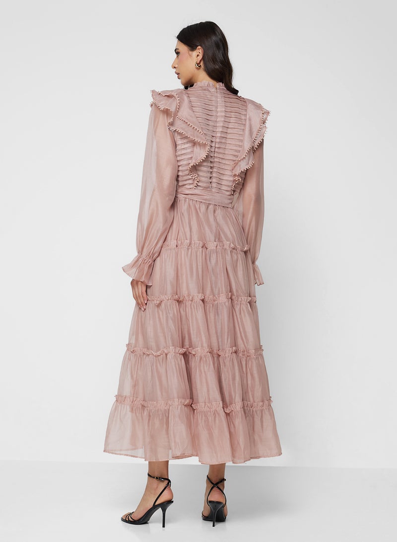 خزانة فستان طبقات بكشكشة أطفال - Image 2