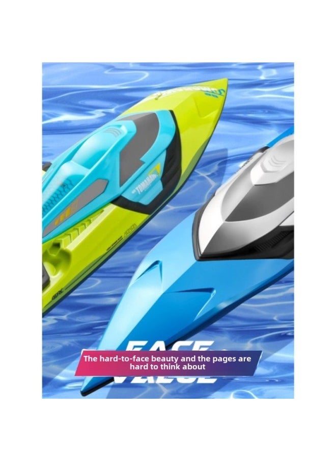 Remote Control Boat High-horsepower Water Large High-speed Speedboat Charging Electric Underwater Children's Boys' Ship Model Toys-Color:S2 Extra Large High Speed 70km/h Blue-Specifications:Single Battery Package + Charging Cable + Warranty  - Image 4